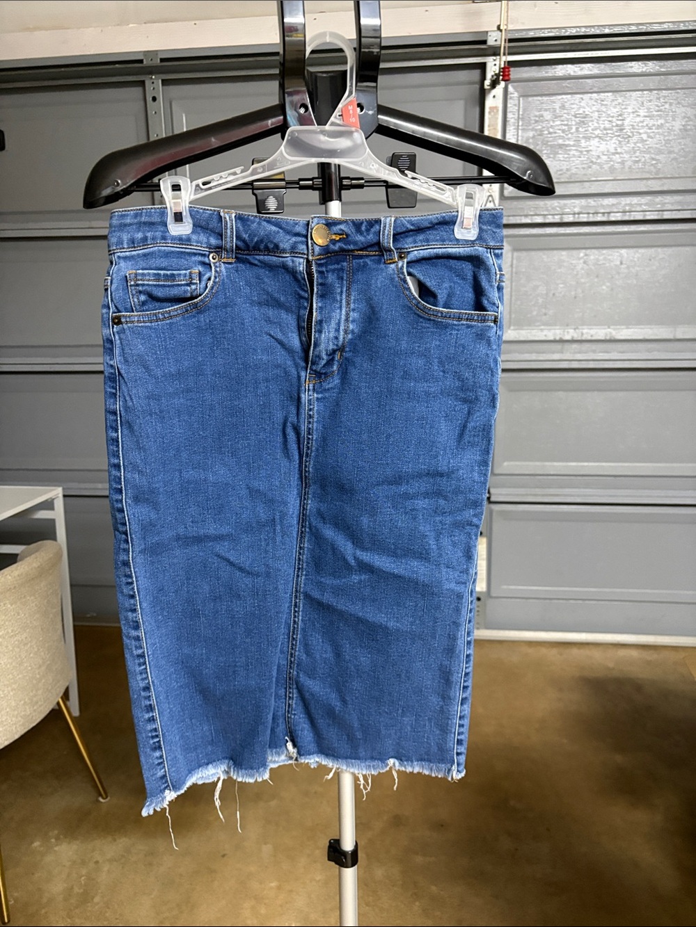 life in progress Blue Straight-Leg Denim Skirt